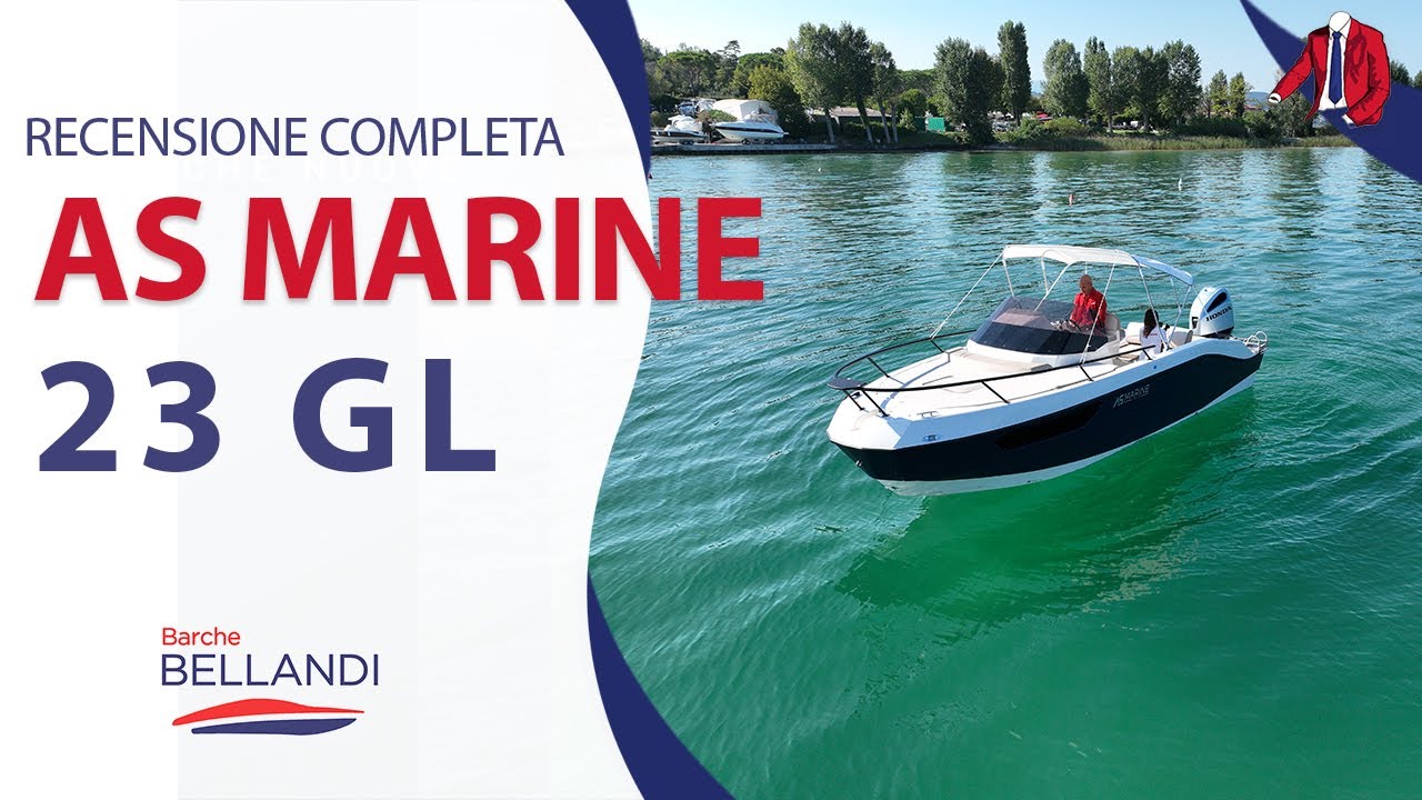 AS 23 MARINE GL - Recensione BARCA: carrellabile con test di velocità sul Lago di Garda
