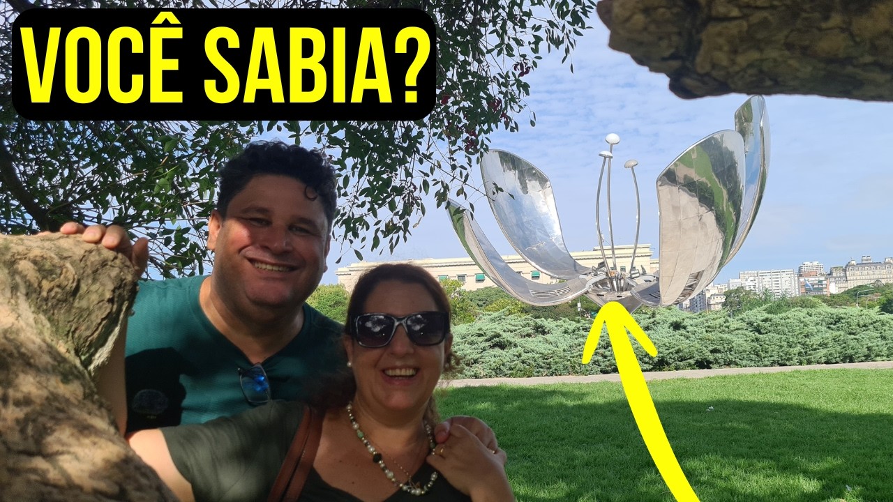 Fomos na Floralis Generica em Buenos Aires de Metrô