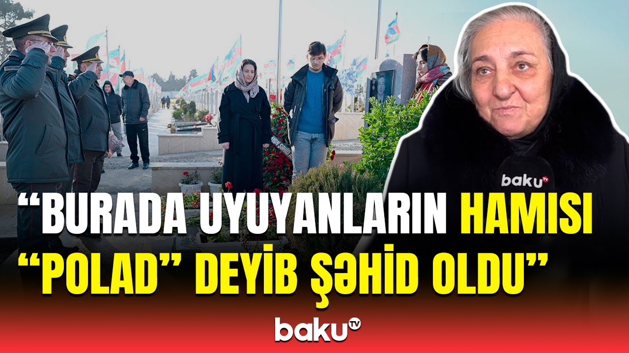 Xalqıma təşəkkür edirəm | Şəhid general Polad Həşimovun anası