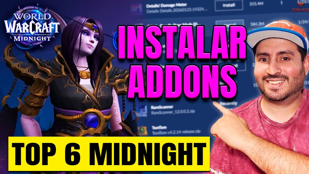 CÓMO INSTALAR ADDONS en WoW Midnight | Guía práctica y mis 6 recomendados!