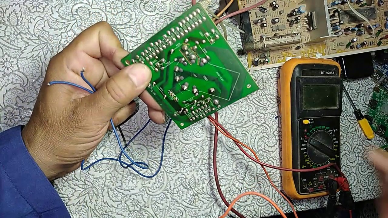 طريقة تشغيل فتيلة او اضاءة الشاشة العادية CRT