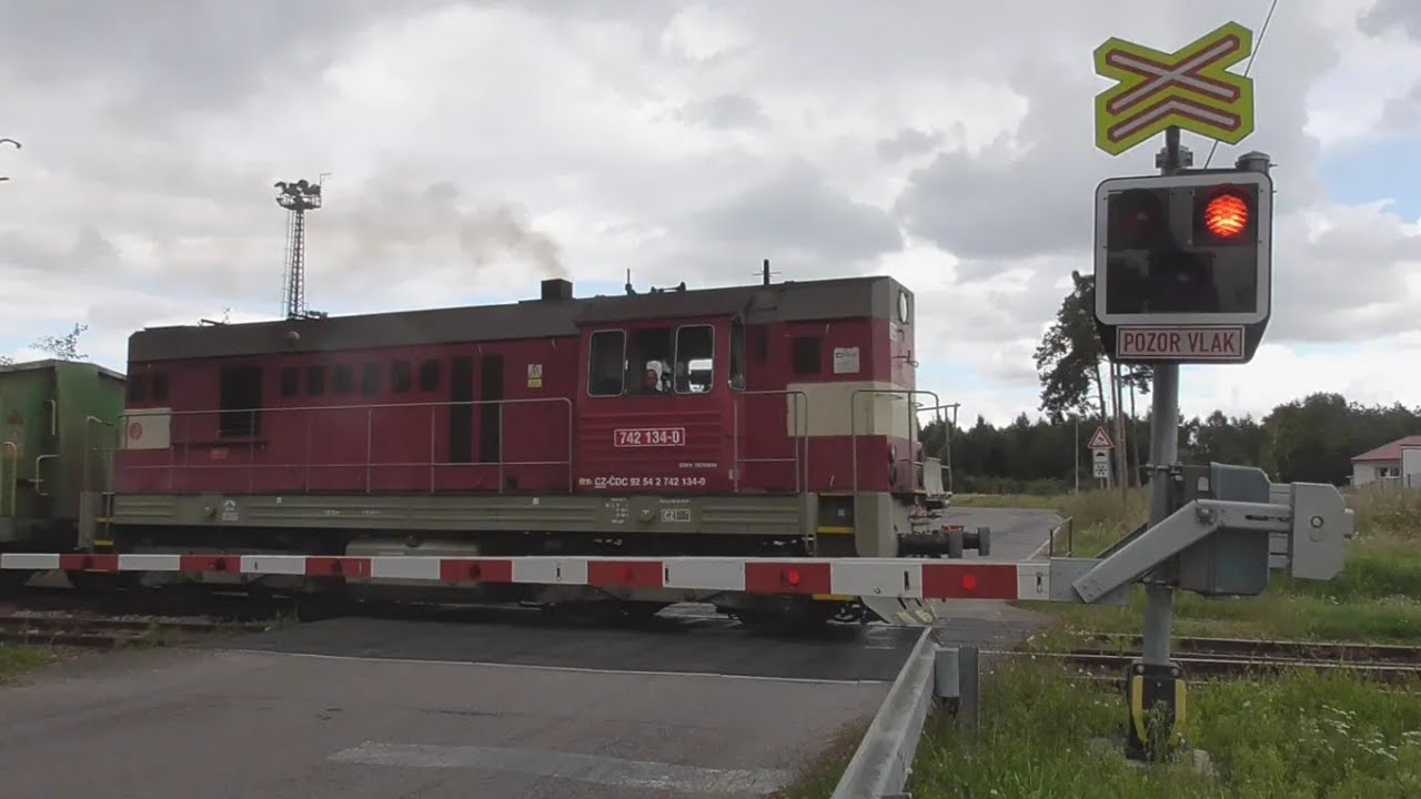 Železniční přejezd (AŽD 97) Šumná - 28.8.2021