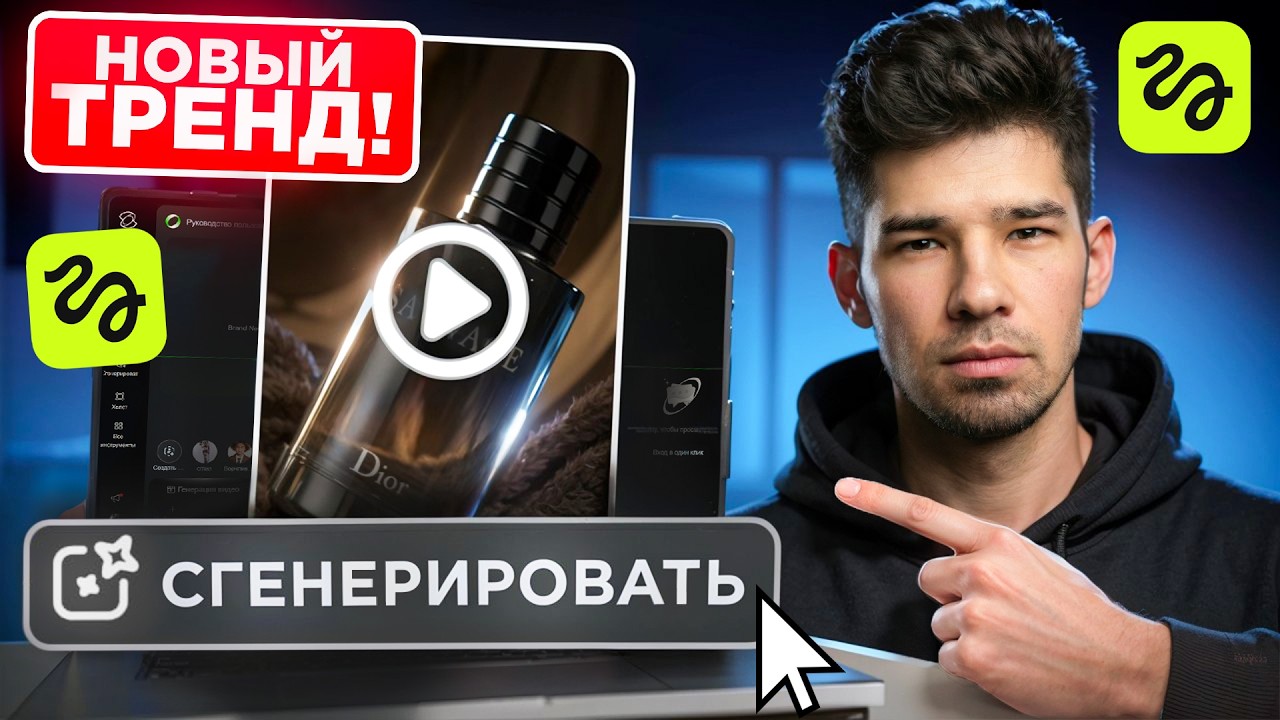 Kling и Nano Banana генерирует рекламные видео из фото товара