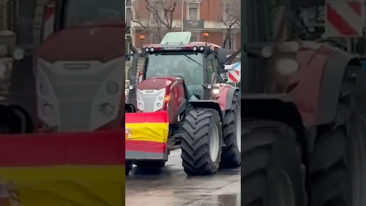 Tractorada en Madrid: centenares de agricultores reclaman la suspensi&oacute;n del acuerdo UE-Mercosur
