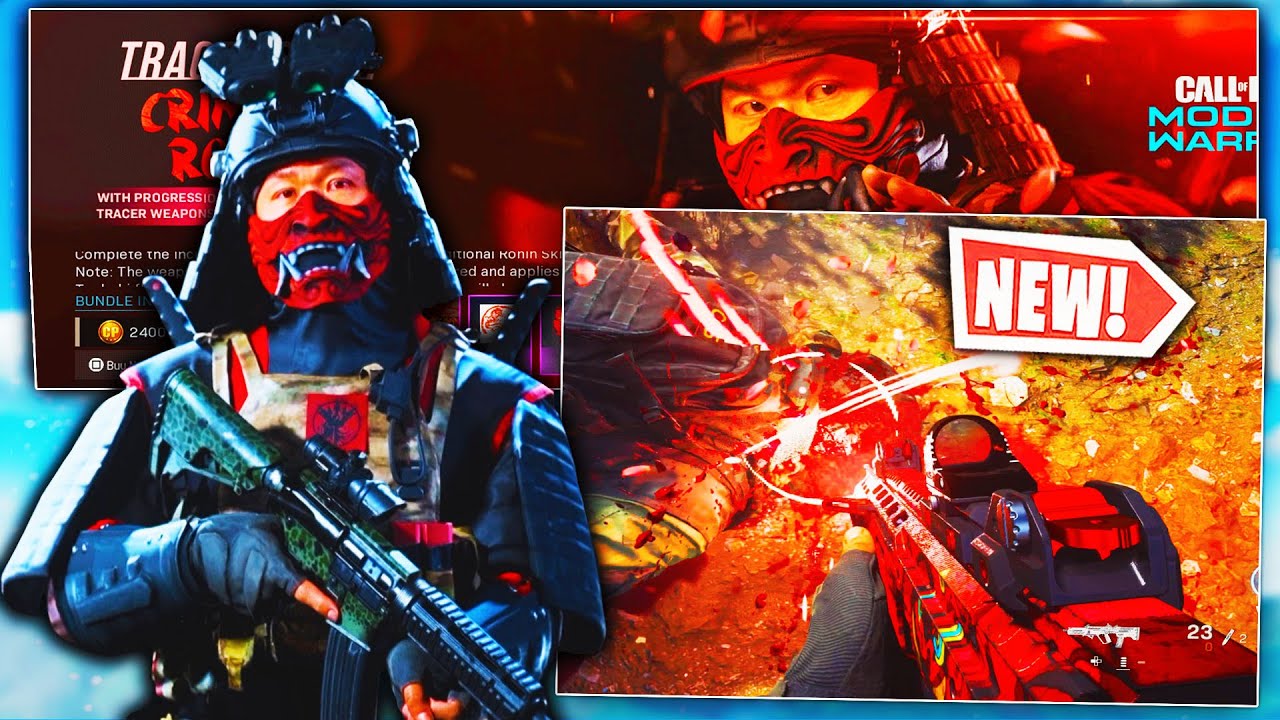 the NEW TRACER PACK CRIMSON RONIN BUNDLE in MODERN WARFARE & WARZONE! (