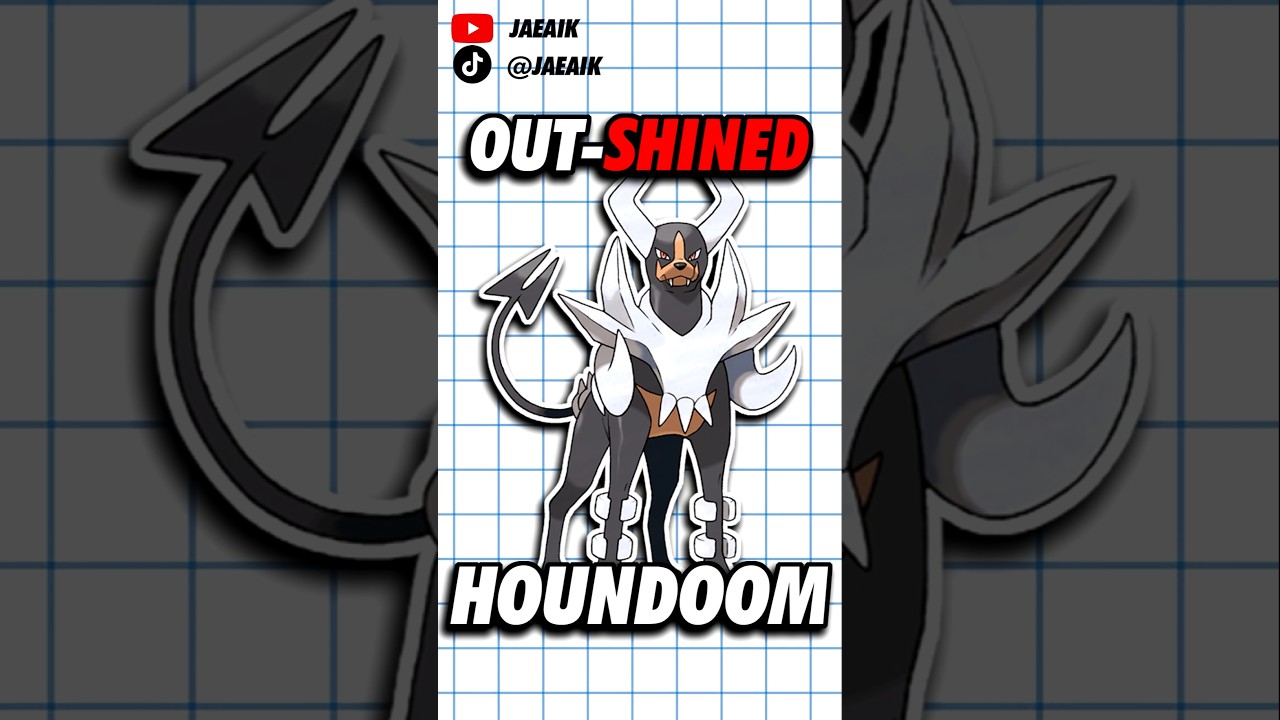 Mega Houndoom, Unfortunately OutSHINED #jaeaik #pokemon #megaevolution #houndoom #megahoundoom