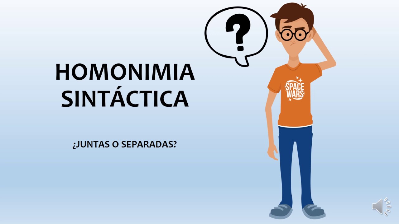 HOMONIMIA SINTÁCTICA