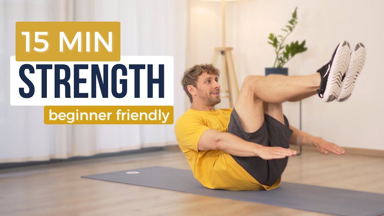15 Minute Full Body Strength Workout at Home (No Equipment, Beginner Friendly)