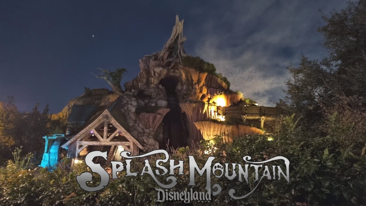 Splash Mountain 2021 4K POV Nighttime Disneyland California