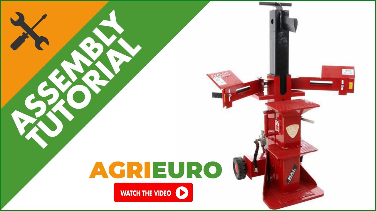 Ceccato BULL SPLE12 FDP vertical electric single-phase log splitter - 12 tons - Assembly tutorial