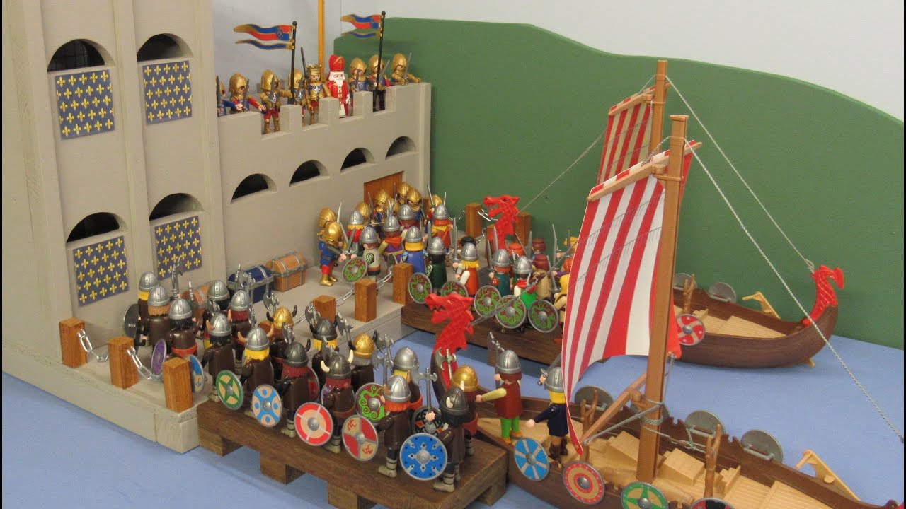 Vikings VS Francs : Ragnar à Paris ! Stop motion Playmobil !