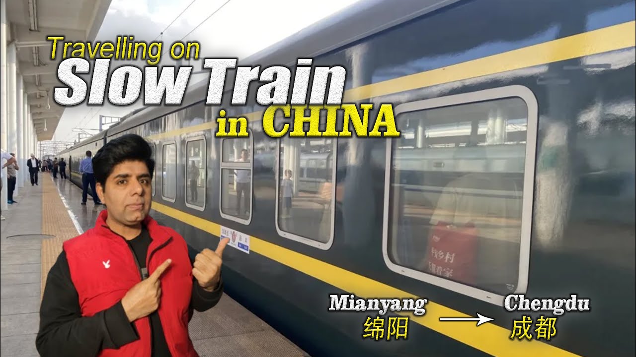 Slow Train in China Vlog | Travelling from Mianynag to Chengdu| Explore China | Best Train in China