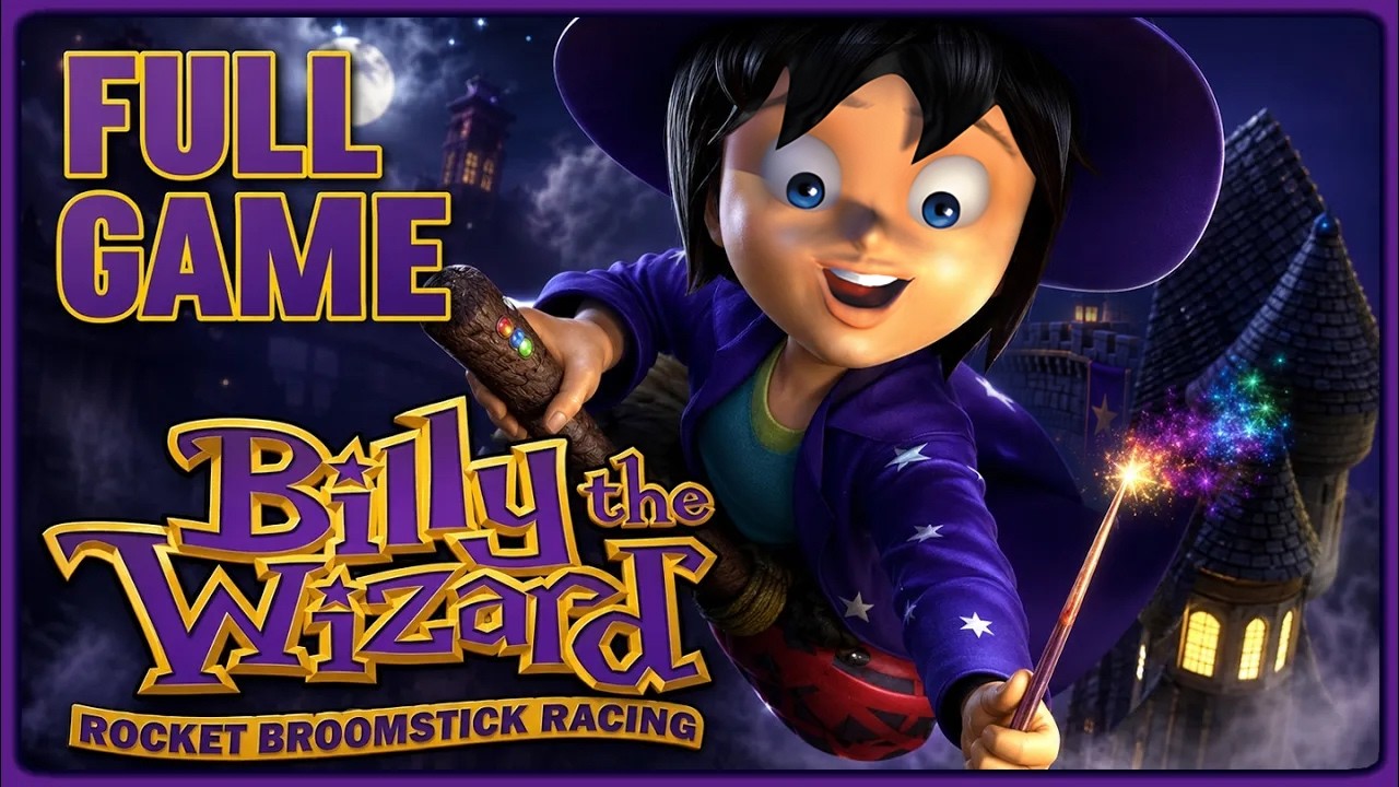 Billy the Wizard: Rocket Broomstick Racing FULL GAME Longplay (PS2, Wii)