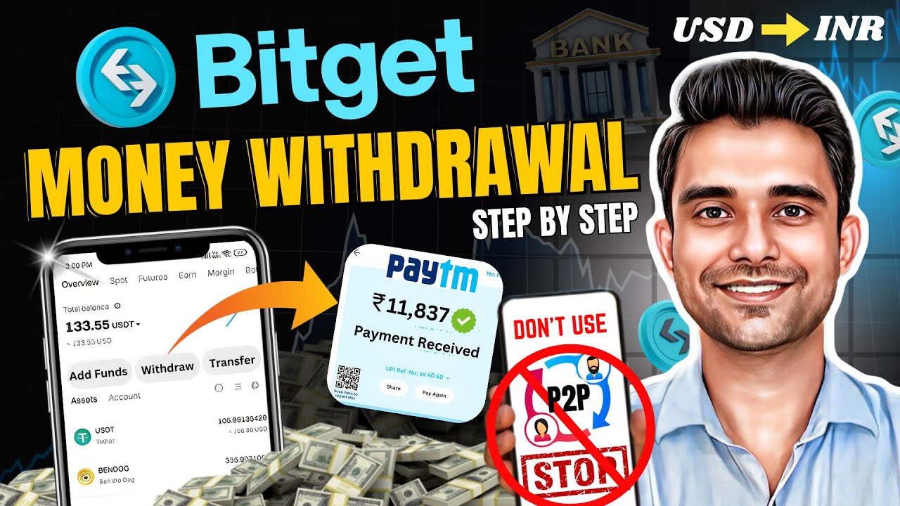 Bitget Money Withdrawal To Bank Account Without P2P | How To Withdraw Money From Bitget | Bitget