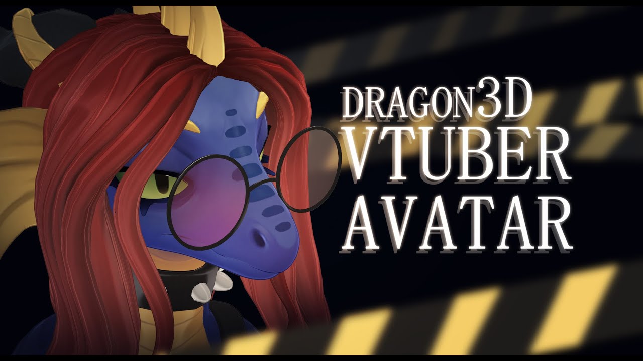 3D dragon furry avatar  | Vtuber showcase