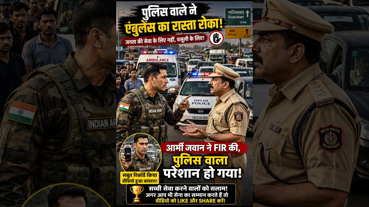 Army Soldier Stood Up for an Ambulance | Emotional Justice Story 😡 #Shorts