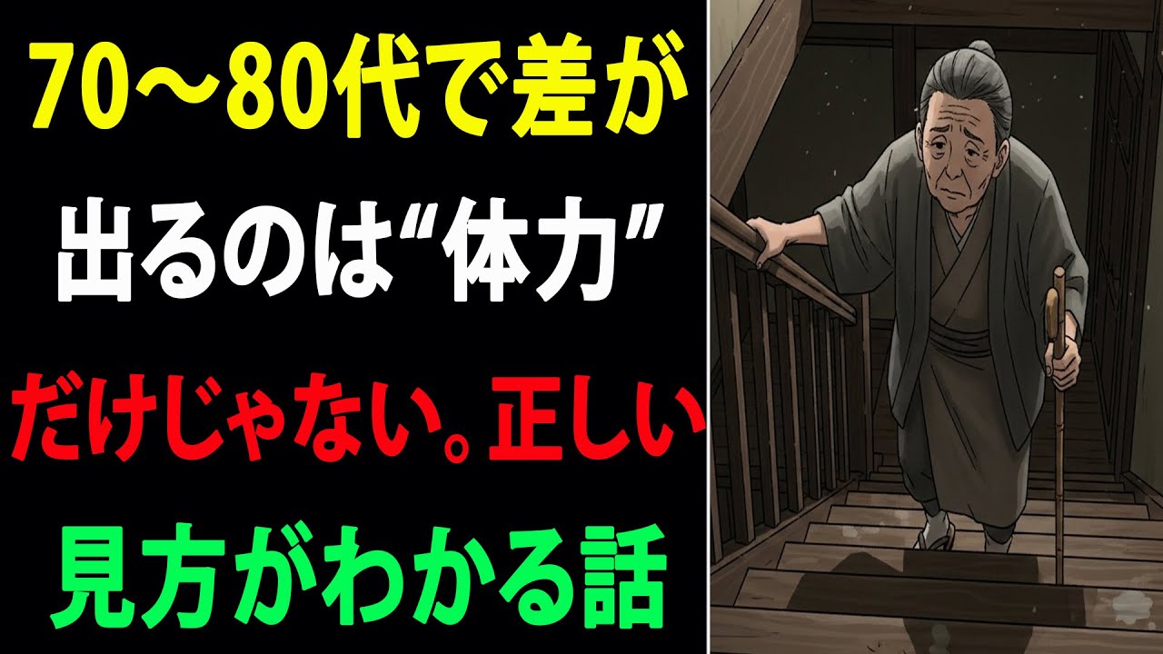 70〜80代で差が出るのは“体力”だけじゃない。正しい見方がわかる話