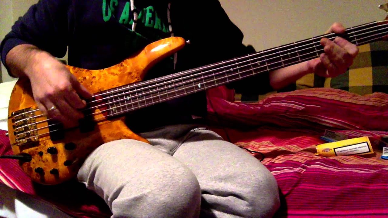 Guthrie Govan -Wonderful slippery thing(bass cover) (Greece)