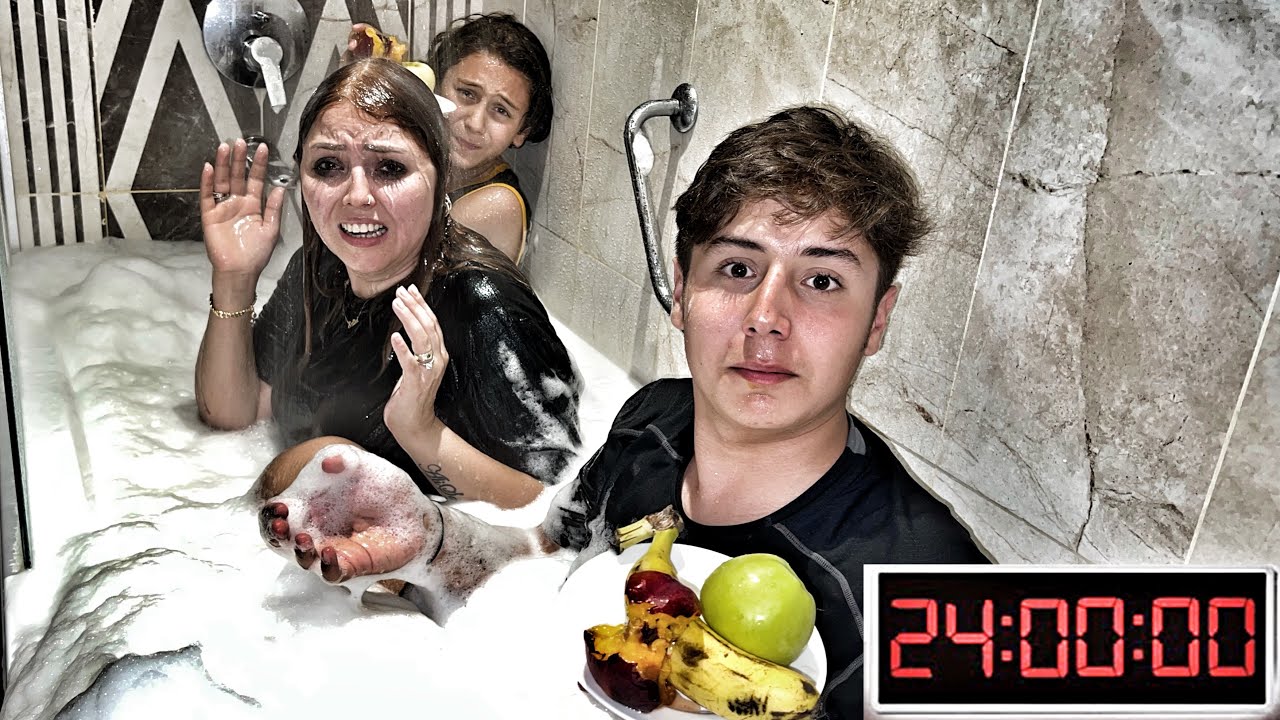 24 SAAT JAKUZİDE YAŞAMAK ?! #24saat