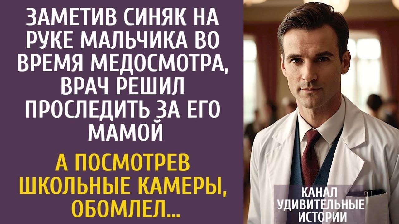 Заметив синяк у мальчика во время осмотра, врач решил проследить за его мамой… А посмотрев каме