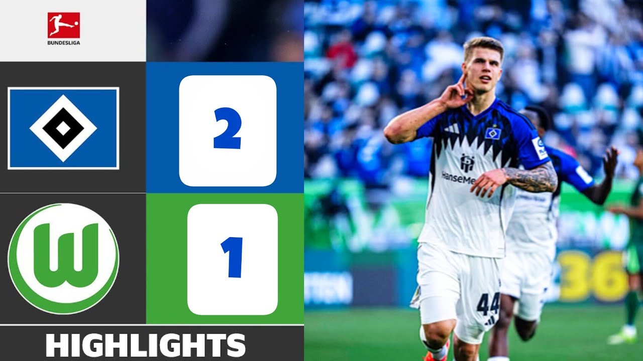 Wolfsburg - HSV (1-2) Höhepunkte | Bundesliga 2026 | vfl wolfsburg vs hamburger HSV 