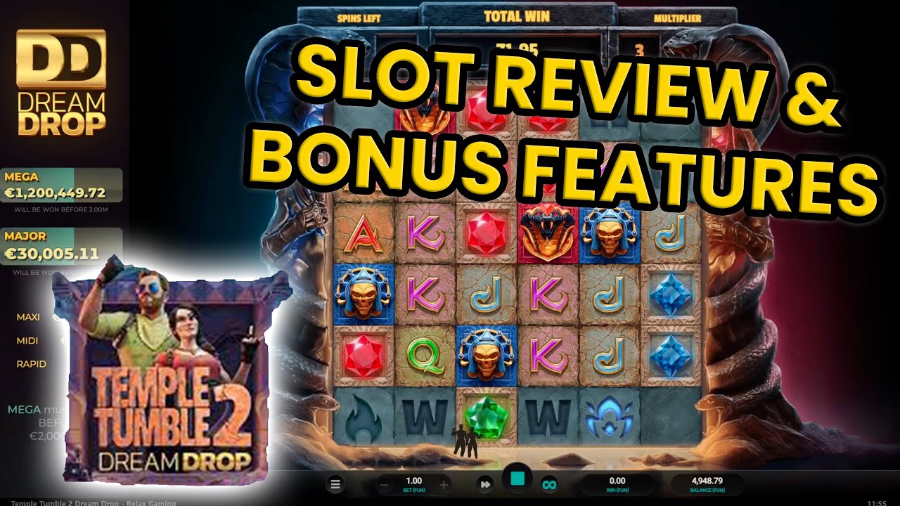 Temple Tumble 2 Dream Drop Slot Review, Bonus Features & More!