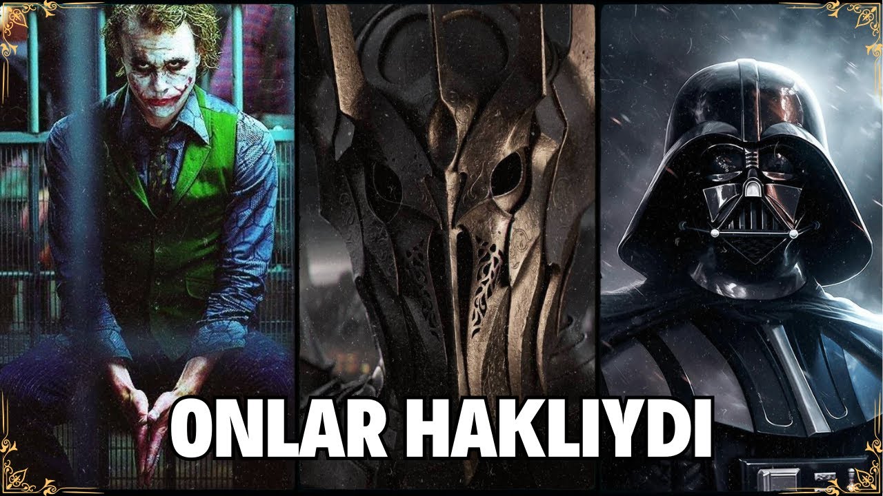 BU ADAMLARIN HAKLI OLDUĞUNU BÜYÜDÜKÇE ANLADIK! (JOKER-SAURON-DARTH VADER )
