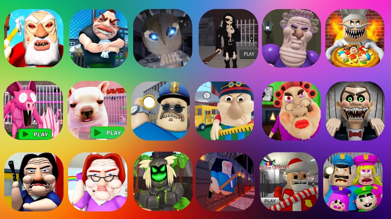 ROBLOX,Papa Pizza's Pizzeria,The Carnival of Terror,GRUMPY GRAN,MR. STINKY DETENTION!,...