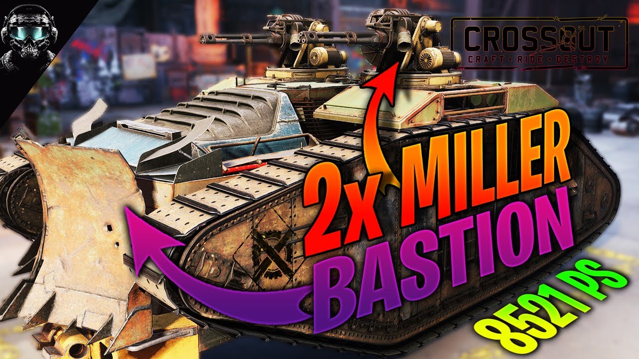Little Goliath Minigun Tank ✌ Crossout Miller with Bastion Cabin * 2023