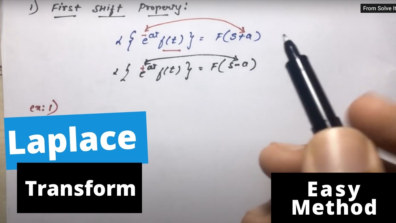 laplace transform first shift property |  engineering mathematics in hindi