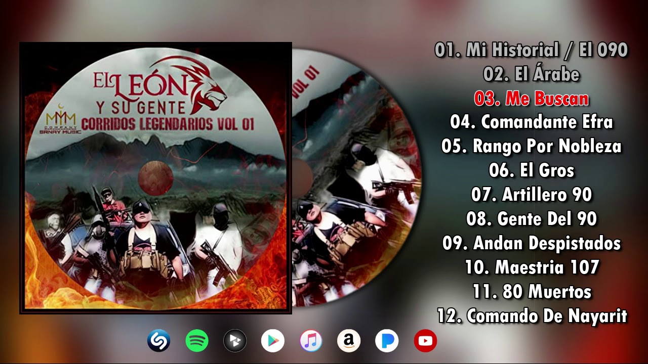 Corridos Legendarios, Vol. 01 - El León Y Su Gente CD Completo