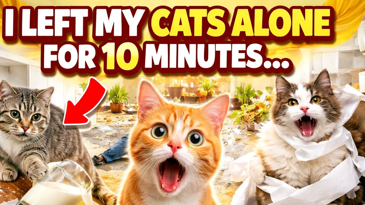 Я отвела взгляд на 10 секунд… Мои кошки вот так себя вели 😭🐱 @Onlymeowvibe