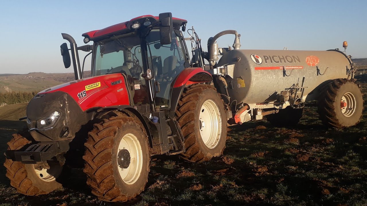 [CabView] Epandage de lisier | Case maxxum 115 sound.