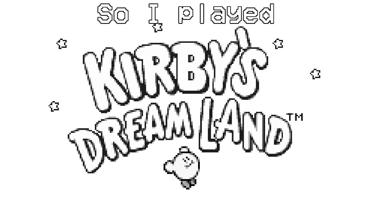 So I played Kirby Dream Land [Ghost Dan Gaming]