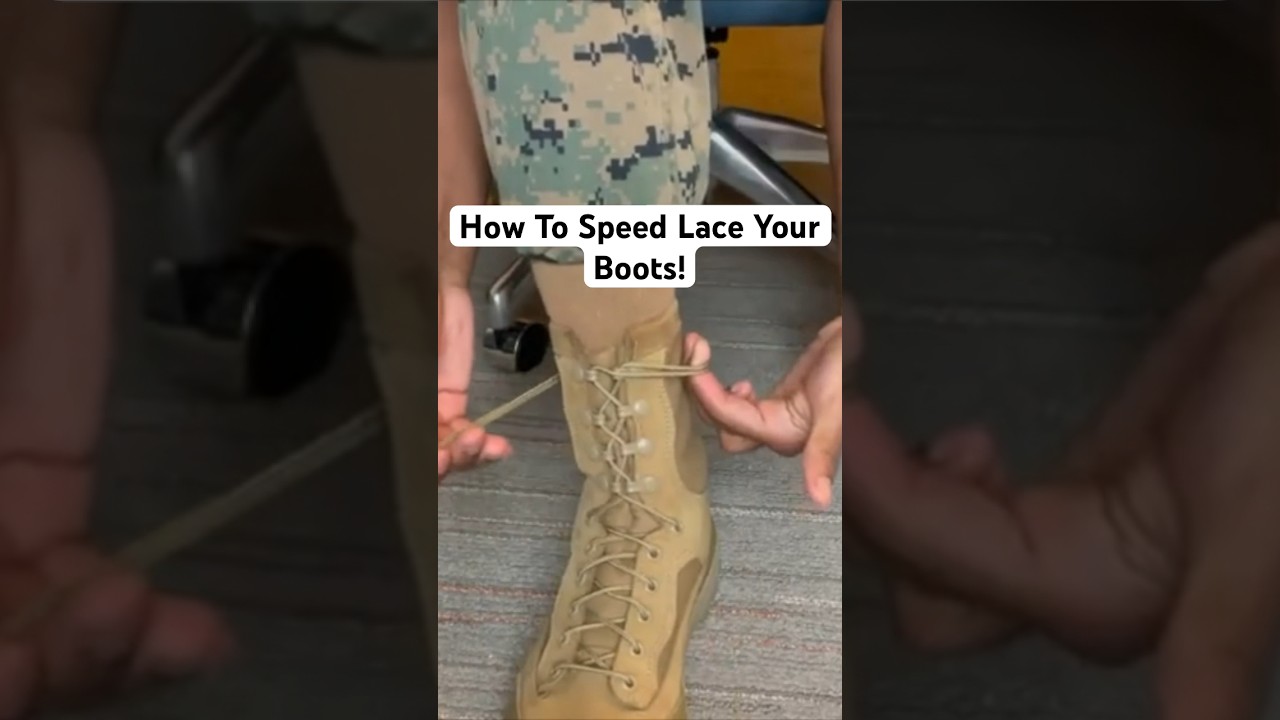 4 Different Ways To Lace Your Military Boots! | &ldquo;Speed Lace&rdquo;
