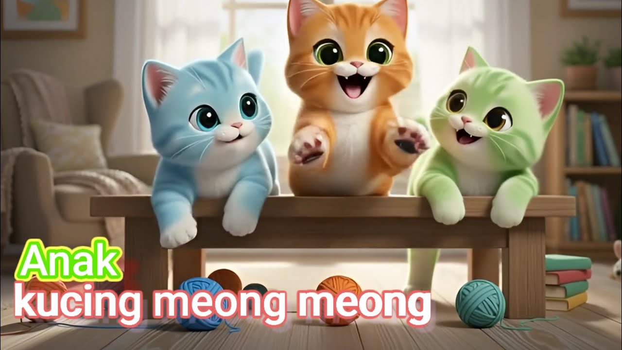 Lagu Anak indonesia | anak Kucing Meong Meong viral | Lagu Anak kucing , lagu anak Lucu untuk Balita