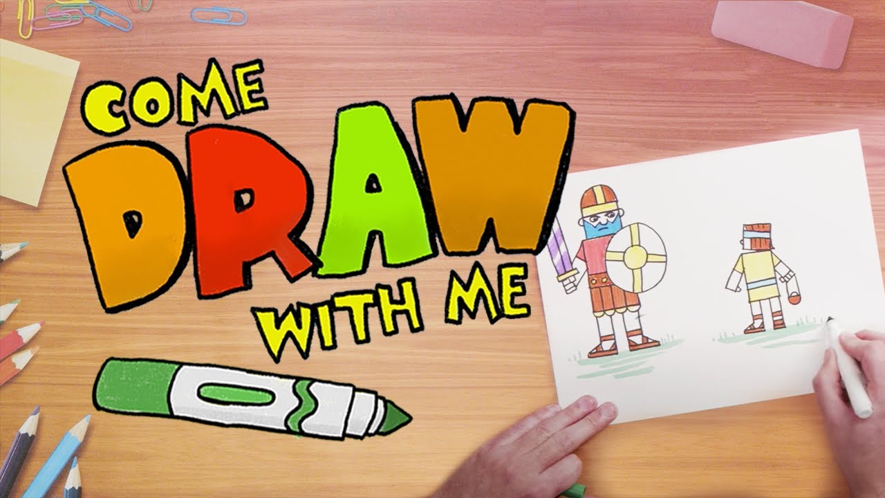 How to Draw David and Goliath | Come Learn with Me