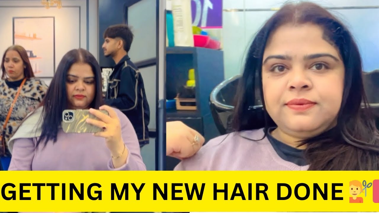 New Hairstyle Transformation ✂️ | Final Result | Indian Vlog #vlog #avlogaday #haircare #salon #fyp