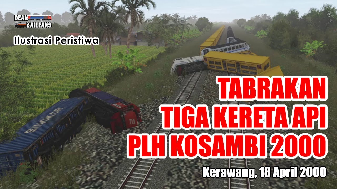 TABRAKAN BERUNTUN TIGA KERETA API ‼️- TRAGEDI KOSAMBI 2000 | Train Simulator