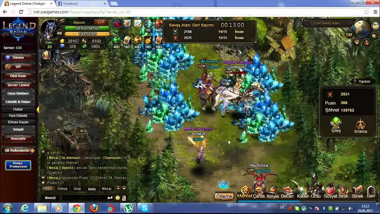 Legend Online S50 Savaş Alanı