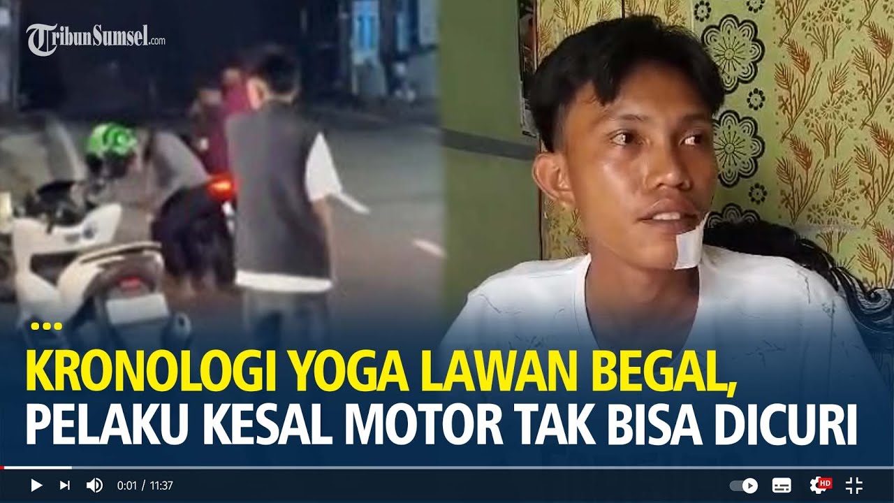 Kronologi Yoga Lawan Begal di Palembang, Pelaku Kesal Motor Tak Bisa Dicuri