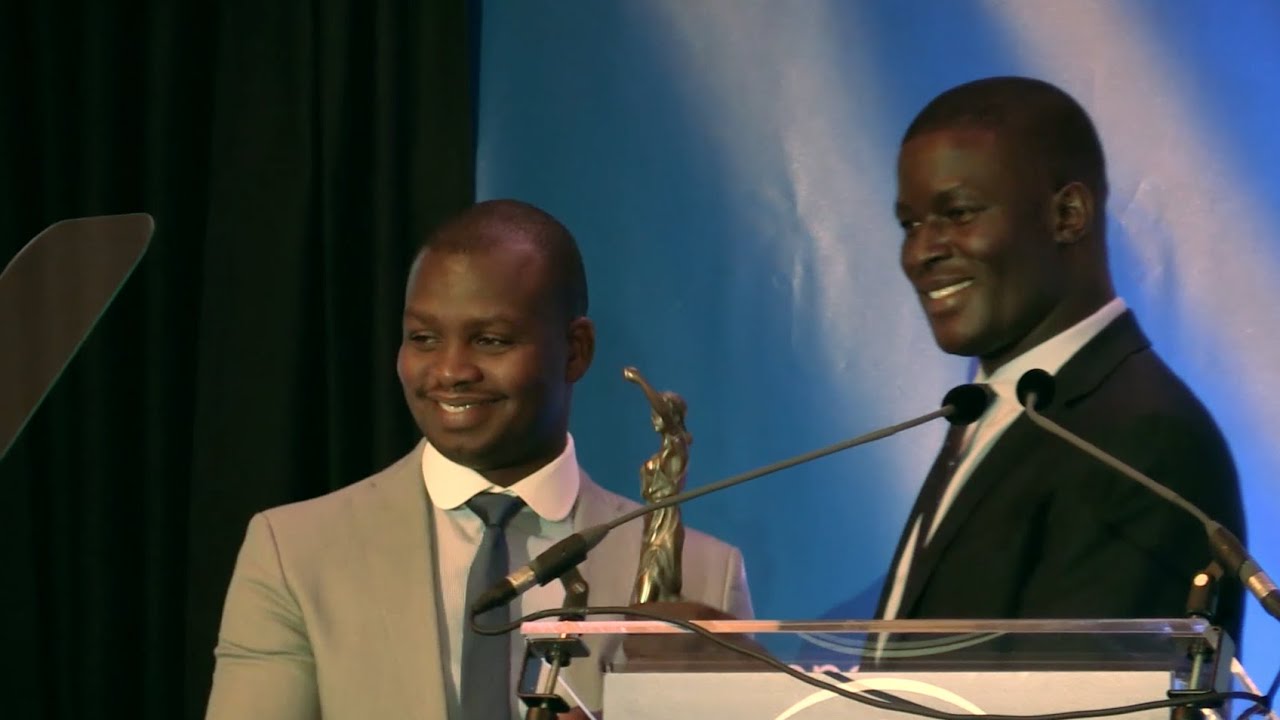 Aegis regional director Freddy Mutanguha accepts peace award in the Hague