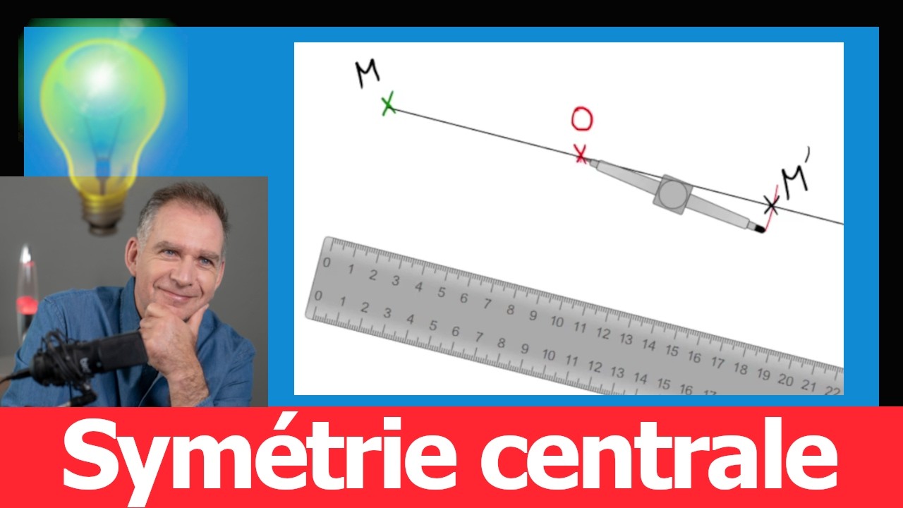 Symétrie centrale ( Demi-tour ) expliquée en 5 min ! 📐 Cours + Propriétés + Exemples 🚀💪