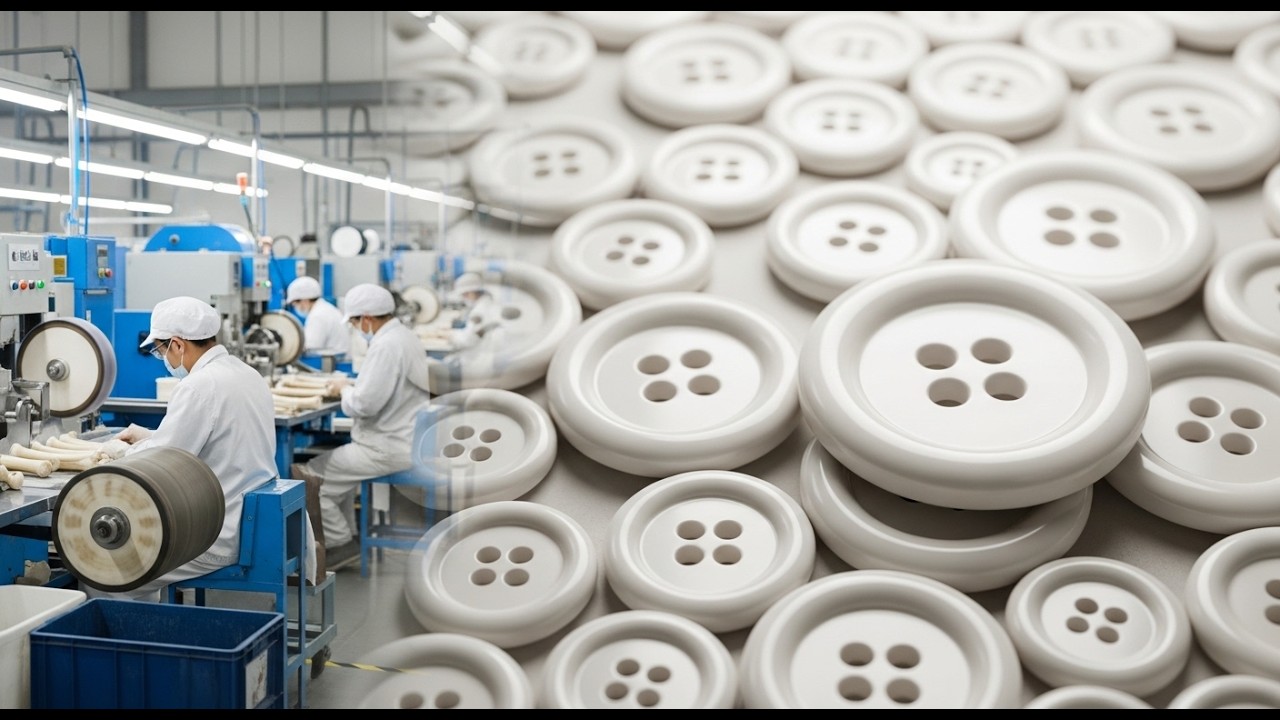 Inside the Bone Factory -How Luxury Buttons Are Made (Full Process) #howitsmade #insidefactory