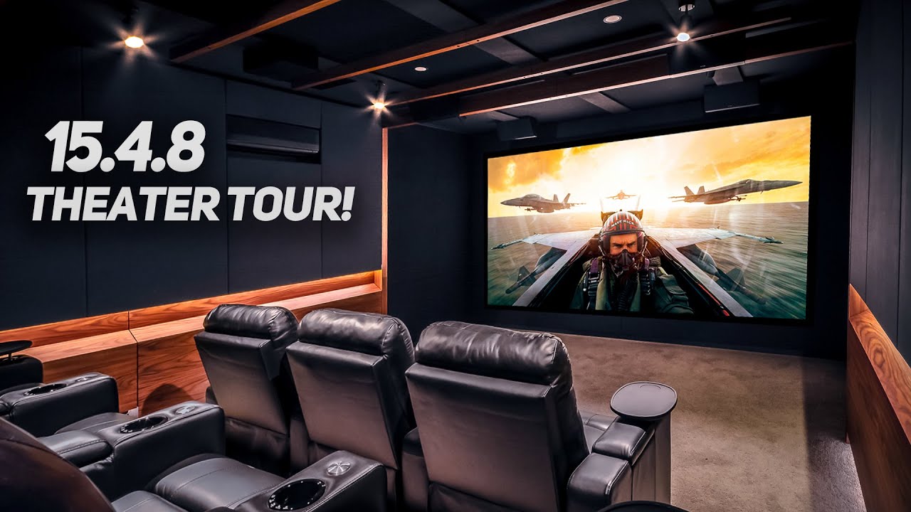 MIND BLOWING 15.4.8 HOME THEATER ROOM TOUR! KRIX / TRINNOV / JVC / ZIDOO