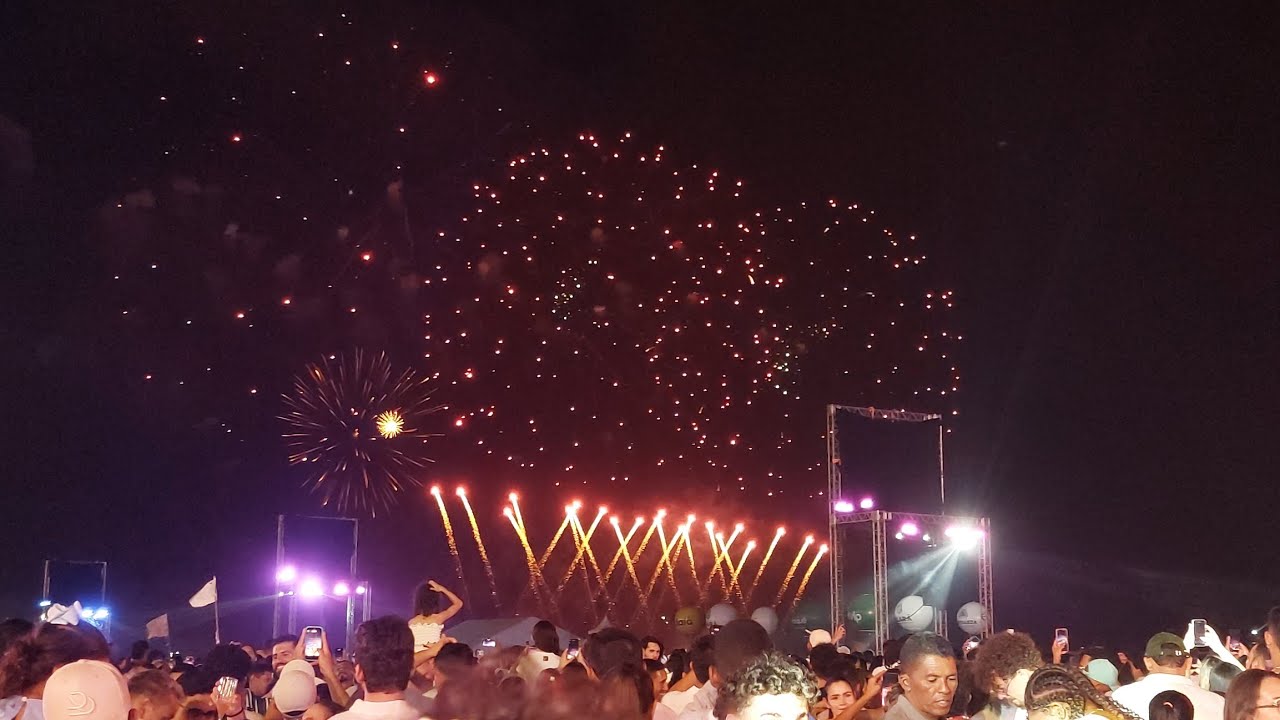 SHOW DE FOGOS NO RÉVEILLON DA PRAIA DE IRACEMA 2026 - FORTALEZA-CEARÁ.