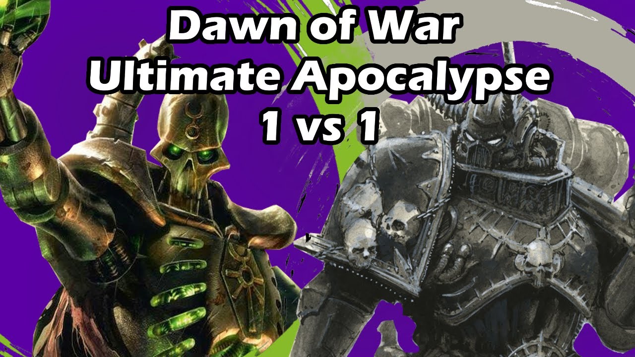 Dawn of War Ultimate Apocalypse: 1 vs 1 Chaos (TheBlastFurnace) vs Necrons (Bloody Monster)