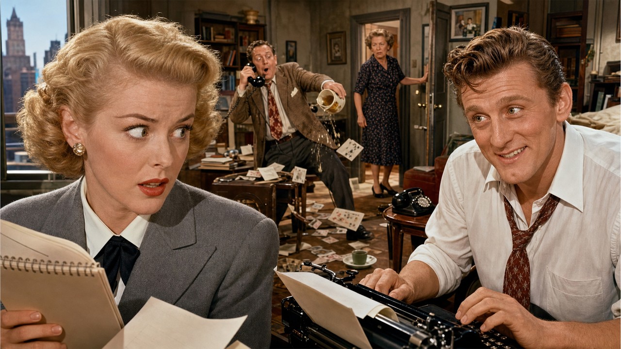 Old Hollywood Comedy | Kirk Douglas Falls for His Sharp-Witted Secretary | MyDearSecretary 1948 | HD