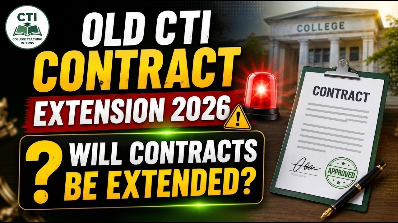 Old CTI Contract Extension 2026 🚨 Will Contracts Be Extended? | Latest CTI Update | CTI Apply