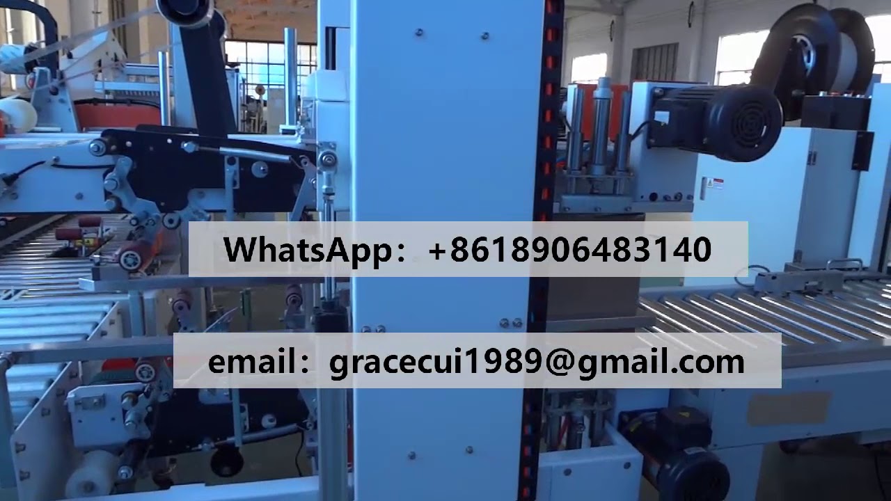 flaps folding carton sealer ,edge carton sealer and fully automatic strapping machine